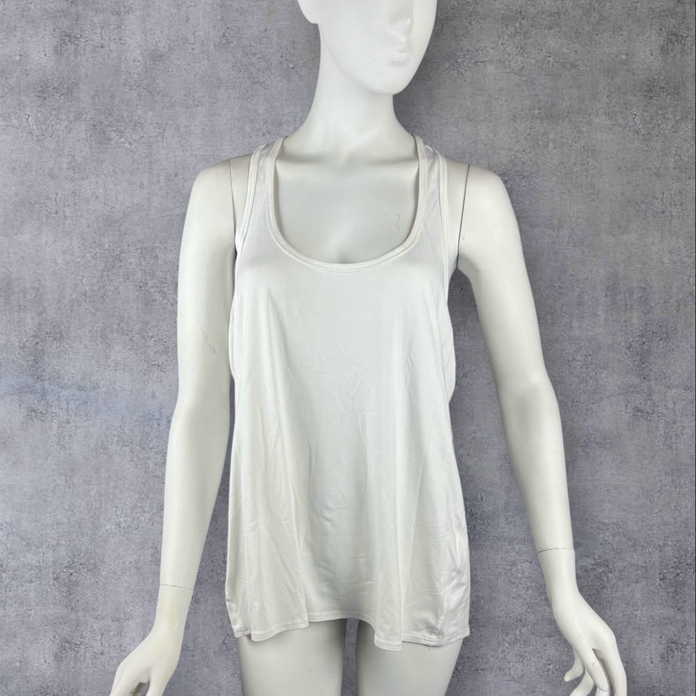 Athleta Chi Tank White Plus Size 1X Unstinkable NWT Super Soft Style 963942